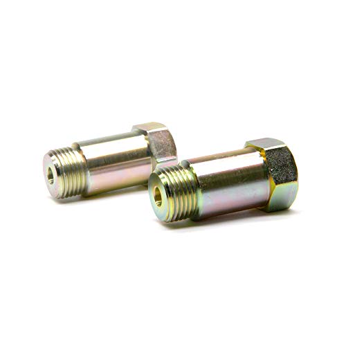 Universal O2 Sensor Spacer Adapter Isolator, CEL Fix Check Engine Light Eliminator Adapter Extender, for Exhaust Systems with M18 x 1.5 Sensor Holes (Pack of 2)