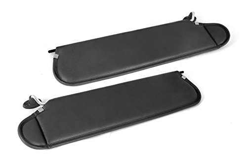 Rugged Ridge 13313.09 Black Sun Visor Kit for 1997-2002 Jeep Wrangler TJ