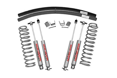Rough Country - 670N2-3-inch Suspension Lift Kit w/Premium N2.0 Shocks for Jeep: 84-01 Cherokee XJ 4WD