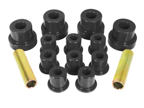 Prothane 1-1002-BL Black Front Spring Eye and Shackle Bushing Kit for Jeep CJ5 and CJ7