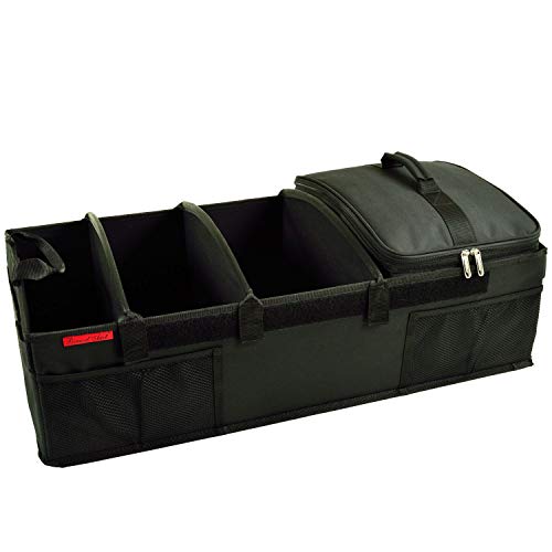 Picnic at Ascot - Ultimate Heavy Duty Trunk Organizer w/Cooler - No Slide Rigid Base -70 LB Capacity - 30" wide x 14.75" deep x 9" high