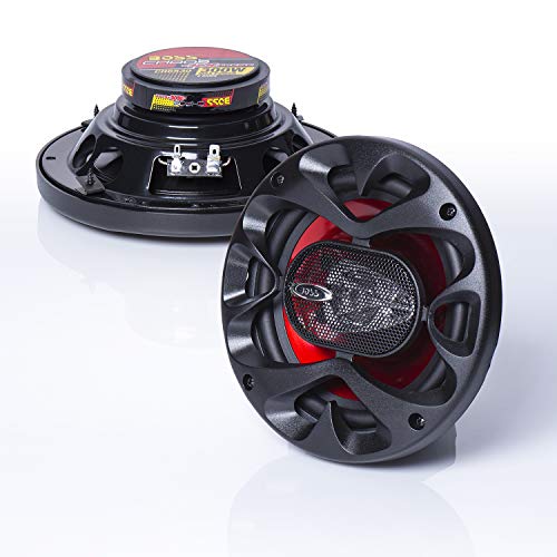 BOSS Audio CH6530 Car Speakers - 300 Watts Of Power Per Pair And 150 Watts Each, 6.5 Inch, Full Range, 3 Way, Sold in Pairs, Easy Mounting