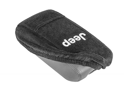 Seat Armour Officially Licensed Custom Fit Center Console Cover with Jeep Embroidered Logo for Select Jeep Grand Cherokee Models(2011-2017) - (Black)