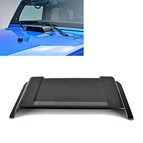 u-Box Black Hood Cowl Heater Air Vent Scoop for 1997-2018 TJ JK Jeep Wrangler