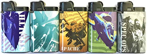 DJEEP 15ct War Games Djeep Lighters, Flint Lighter, Cigar Cigarette Lighters