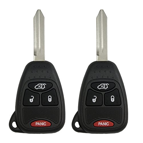 Keyless2Go Keyless Entry Remote Car Key Replacement for Vehicles That Use 4 Button OHT692427AA - 2 Pack