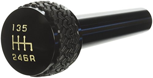 Drake Off Road JP-180012-BK Black 6-Speed Shift Knob for Jeep TJ/JK