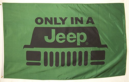 Jeep Flag 3' X 5' Indoor Outdoor Only In A Jeep Banner