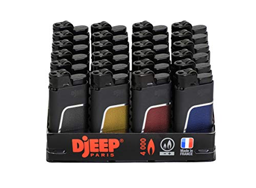 Djeep Soft Touch Full Size Lighters, 24 Lighters Per Tray D Jeep