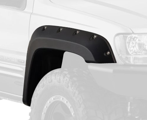 Bushwacker 10926-07 Black Cut-out Fender Flare for Jeep Grand Cherokee WJ, (Set of 4)