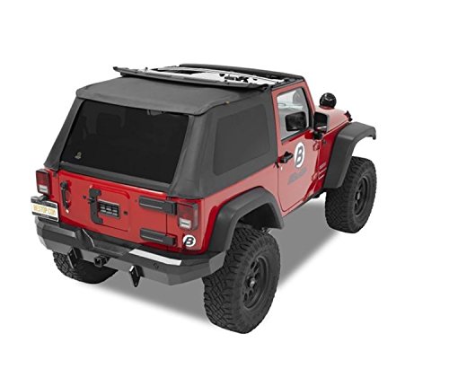Bestop 56822-35 Black Diamond Trektop NX Complete Frameless Replacement Soft Top with Sunrider Sunroof Feature for 2007-2017 Wrangler 2-Door