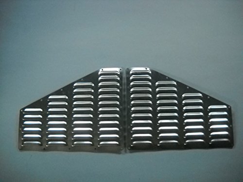 RodLouvers Pair of Jeep XJ Cherokee Hood Aluminum Louvered Cooling Panels (Bolt-on) Kit