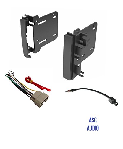 ASC Audio Car Stereo Radio Install Dash Kit, Wire Harness, and Antenna Adapter to Add a Double Din Radio for some 2007-2016 Chrysler Dodge Jeep- Vehicles listed below