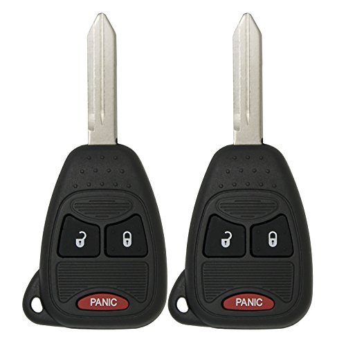 Keyless2Go Keyless Entry Remote Car Key Replacement for Vehicles That Use 3 Button OHT692427AA - 2 Pack