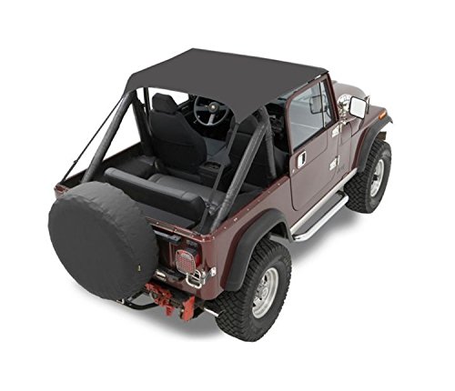 Bestop 52508-01 Black Crush Traditional Bikini Top for 1976-1991 CJ-7, CJ-8 Scrambler and Wrangler