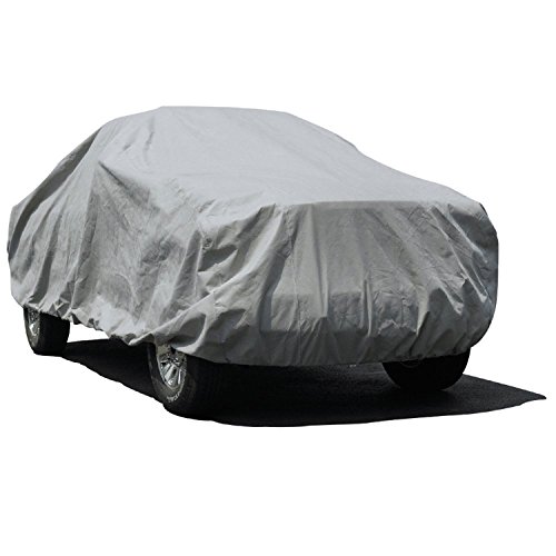 Budge Lite Truck Cover Fits Truck with Compact Standard Cap Pickups up to 197 inches, TB-2 - (Polypropylene, Gray)