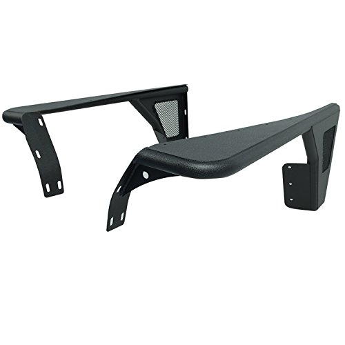 Paramount Restyling 51-0106 Black Front Steel Fender with Mesh Insert (Jeep Wrangler YJ)
