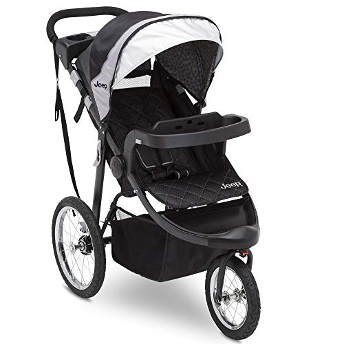 Jeep Deluxe Patriot Open Trails Jogger by Delta Children, Charcoal Tracks