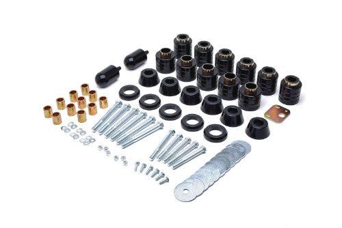 Daystar, Jeep TJ Wrangler 1" Taller Polyurethane Body Mount Kit Replaces Factory Body Mount Bushings, fits 1997 to 2006 4WD, KJ04508BK, Made in America