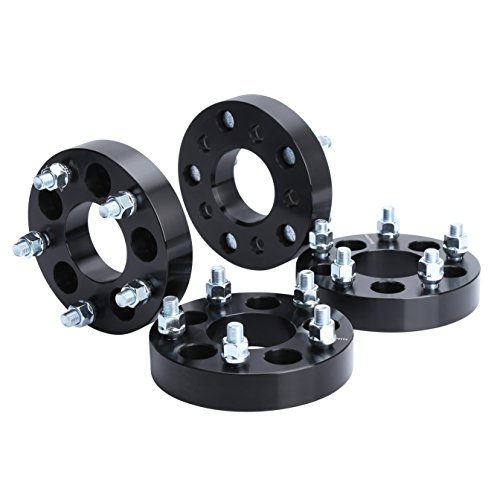 Wheel Adapters for Jeep JK Wheels on TJ YJ KK SJ XJ MJ, KSP 5X4.5 to 5x5 Wheel Adapters 1/2 Thread Pitch Change Bolt Pattern 71.5mm Hub Bore Thickness 1.25", 2 Years Warranty