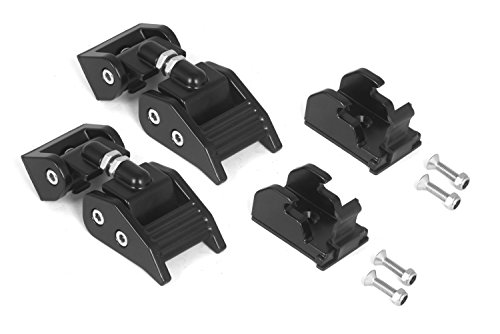 Rugged Ridge 11210.15 Black Aluminum Hood Catch for 1997-2006 Jeep Wrangler TJ