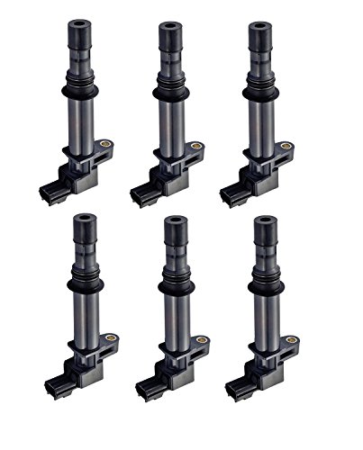 Pack of 6 Replacement Ignition Coils for Jeep - Cherokee Liberty Commander - Dodge - Dakota Durango Nitro Ram 1500 - Mitsubishi 3.7L V6 fit C1231 5C1114 UF-270 UF-297 UF-399 1999-2008