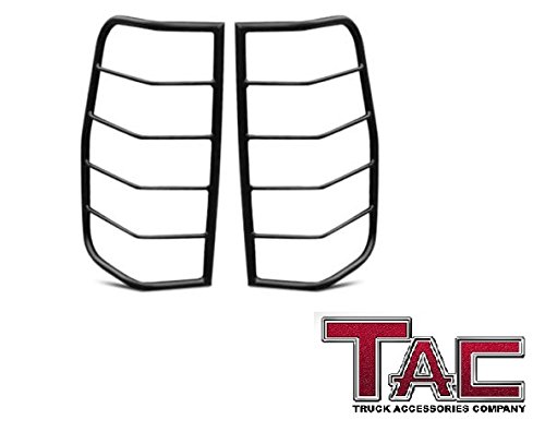 TAC Rear Tail Light Guards Cover Protector for 2008-2012 Jeep Liberty TLG BLACK Taillight – 1 Pair