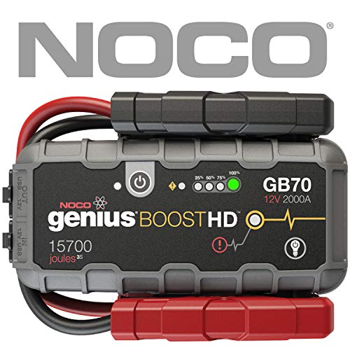NOCO Genius Boost HD GB70 2000 Amp 12V UltraSafe Lithium Jump Starter