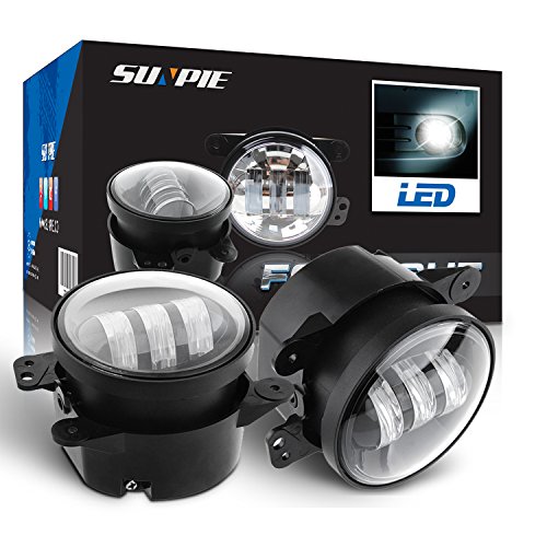 4" Led Fog Lights for Jeep Wrangler JK Led Fog Lamps Bulb Auto Len Projector Headlight Driving Offroad Lamp for Jeep Wrangler Dodge Chrysler Front Bumper Lights