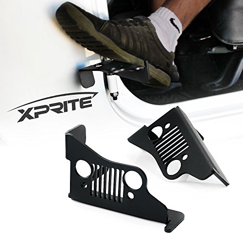 Xprite Jeep Wrangler JK JKU Steel Foot Pegs, 2007-2018 Jeep Wrangler accessories - 1 Pair