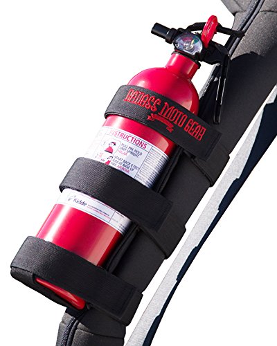 Badass Moto Gear Adjustable Roll Bar Fire Extinguisher Holder for Jeeps – Durable Stitching. Easy Install. For Jeep Wrangler, Unlimited, CJ, JK, TJ, Rubicon, Sahara, Sport. Extinguisher not included.
