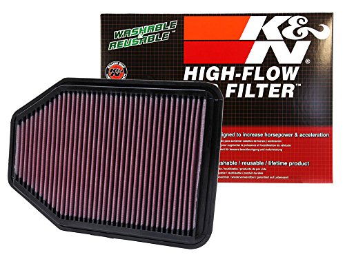 K&N 33-2364 High Performance Replacement Air Filter for 2007-2016 Jeep Wrangler JK 3.6L V6