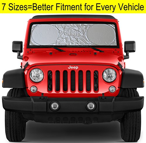 A1 Shades Windshield Sun Shade for Jeep Wrangler Rubicon Toyota Fj Cruiser XXS