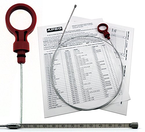 Automatic Transmission Dipstick for Chrysler/Jeep/Dodge - Level Tool w/Directions check auto trans fluid oil level -Dealer #s : 8863B, 9336, 9336A, 42RLE, NAG1, 62TE 2.7 3.5 3.6 3.7 5.7 6.1 6.4