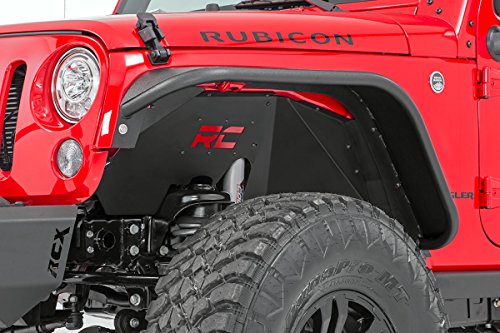 Rough Country 1195 Rough Country-1195-Front Steel Inner Fender Liners for Jeep 4WD, 07-18 Wrangler Unlimited JK 4WD/2WD