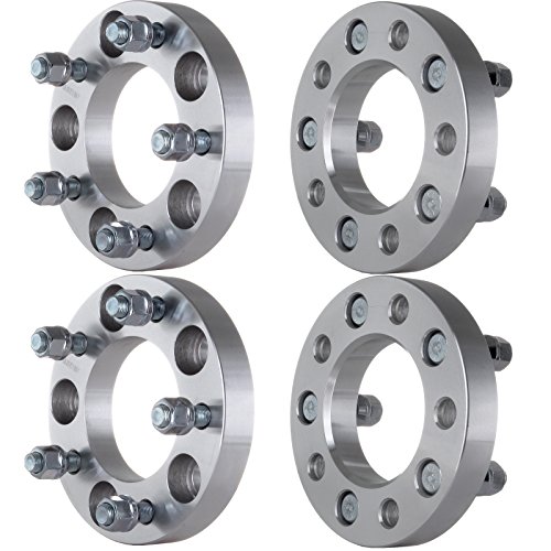 5x5 Wheel Spacers,ECCPP 4X 1" Wheel Spacers 5 lug 5x127(5x5) to 5x127 Studs 1/2" Fits for Jeep Commander Grand Cherokee/Jeep Wrangler