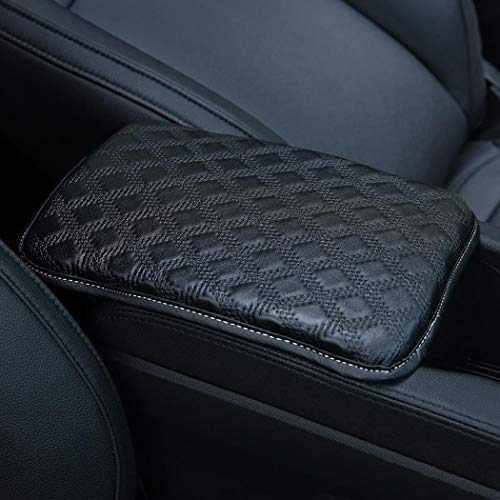 Auto Center Console Pad,Alusbell Car Armrest Seat Box Cover Protector Universal Fit (A-Black)