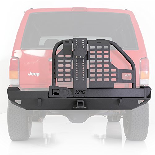 Smittybilt 76851 XRC Rear Bumper and Tire Carrier for 1984-2001 Jeep Cherokee XJ