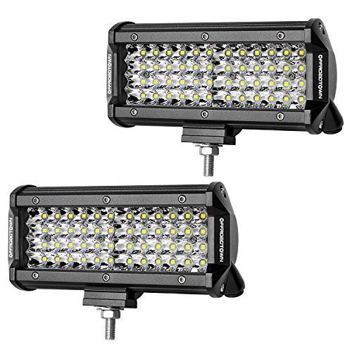 LED Pods Light, OFFROADTOWN 2pcs 7'' 192W Off road Driving Lights LED Work Light Bar OSRAM Spot Fog lights Waterproof LED Cubes for Truck Jeep Boat Pick Up UTV ATV Marine, 3 Years Warranty
