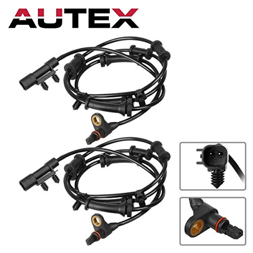 AUTEX 2PCS ABS Wheel Speed Sensor Front Left & Right 68003281AA 68003281AC ALS1918 compatible w/ 2007 2008 2009 2010 2011 2012 2013 2014 Jeep Wrangler 3.6L 3.8L