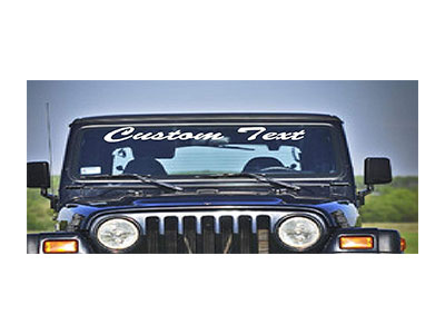 Custom Jeep Windshield Decals